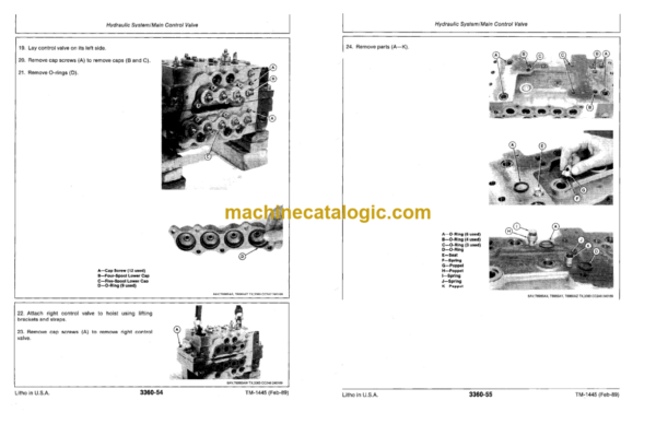 John Deere 595D Excavator Repair Technical Manual (TM1445)