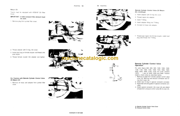 John Deere 145 Farm Loader Operator's Manual (OMW21474)