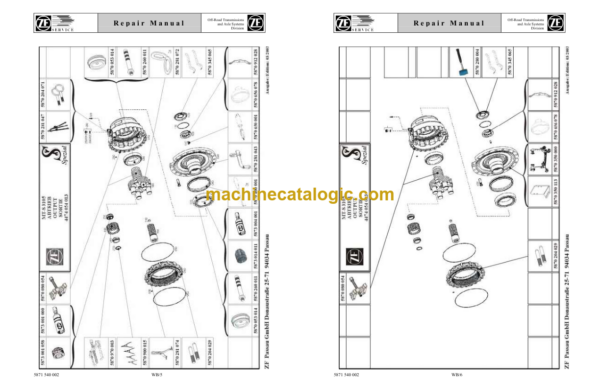 John Deere ZF MT-S 3105 Rear Axle Component Technical Manual (CTM367)