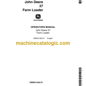 John Deere 37 Farm Loader Operator's Manual (OMW21300)