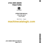John Deere 2755 and 2855N Tractors Operator's Manual (OML57754)