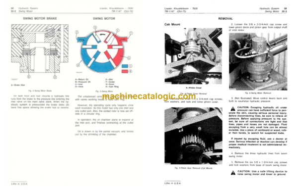 John Deere 7630 Knuckleboom Loader Technical Manual (TM1147)