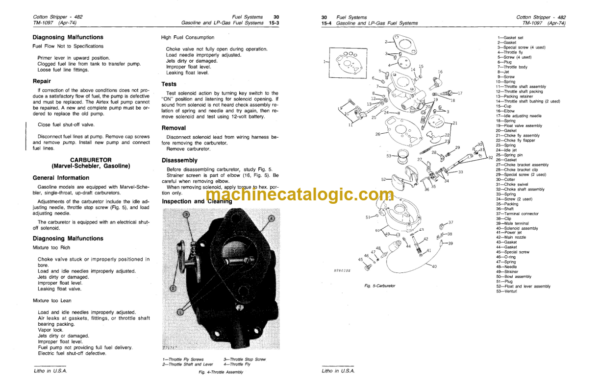 John Deere 482 Cotton Stripper Technical Manual (TM1097)