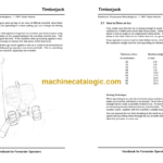 John Deere Forwarder Operators Handbook (OMF034318)