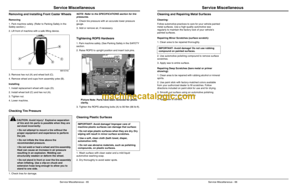 John Deere 997 Mid-Mount Z-Trak Operator's Manual (OMTCU29413)