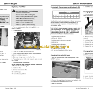 John Deere 1200 Hydro Bunker Rake Operator’s Manual (OMTCU30906)