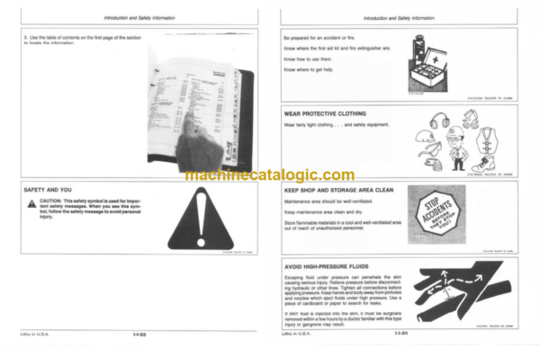 John Deere 690C Excavator With All Terrain Wheeled Undercarriage Technical Manual (TM1329)