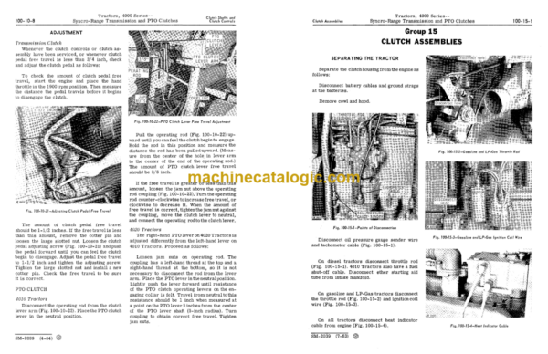 John Deere 4000 Series Tractors Service Manual (SM2039)