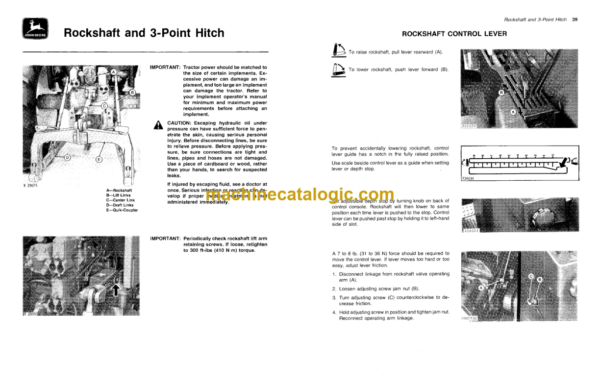 John Deere 3940 and 3960 Forage Harvesters Operator's Manual (OME66992)