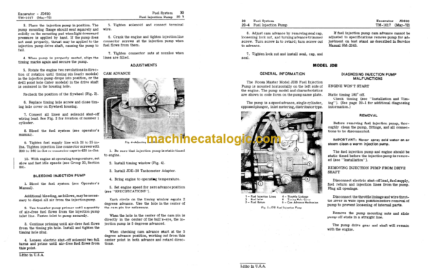 John Deere 690 and 690-A Excavators Technical Manual (TM1017)