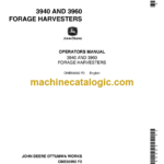 John Deere TR36, TR48, and TR60 Hydraulic Trencher for 240, 250, 260, 270 and 4475, 5575, 6675, 7775, 8875 Skid Steers Operator's Manual (OMKV16794)