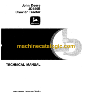John Deere JD540B Crawler Tractor Technical Manual (TM1033)