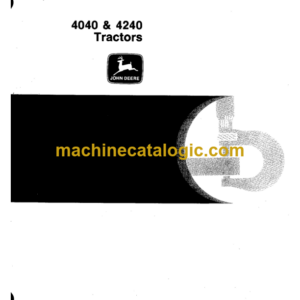 John Deere 4040 & 4240 Tractors Technical Manual (TM1181)