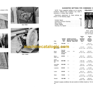 John Deere 6602 Combine Platform Operator’s Manual (OMH98960)