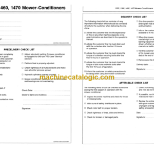 John Deere 1350, 1360, 1460 and 1470 Mower-Conditioners Operator’s Manual (OMCC32997)