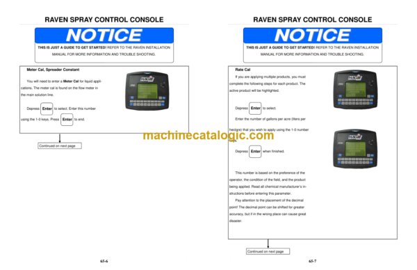 Hagie MODEL STS 14 HI-TRACTOR Operator's Manual (TMFA104219)