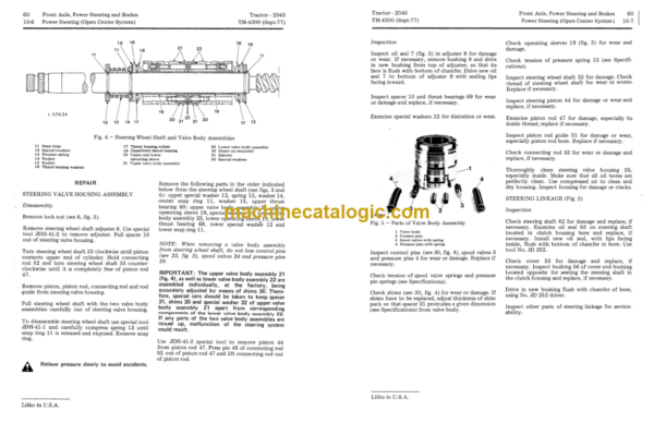 John Deere 2040 Tractor Technical Manual (TM4300)