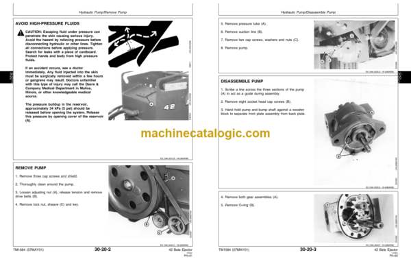 John Deere 42 Bale Ejector Technical Manual (TM1584)