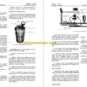 John Deere 100K Synchronous Thinner Technical Manual (TM1023)