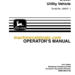 John Deere GATOR Diesel Utility Vehicle SN (08807-) Operator's Manual (OMM136976)