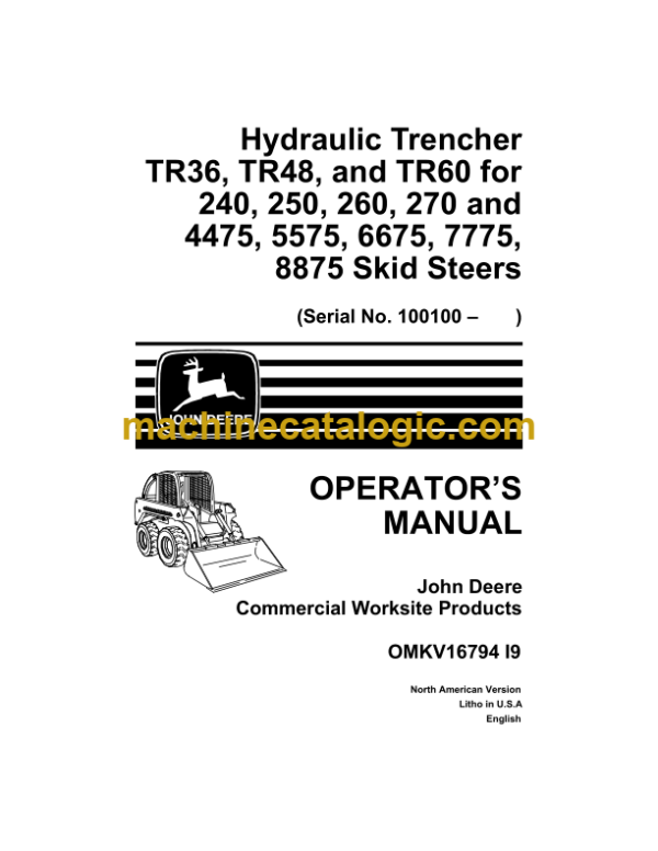 John Deere 862B Scraper Operator's Manual (OMT103982)