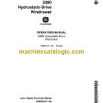 John Deere 2280 Hydrostatic-Drive Windrower Operator's Manual (OME62291)
