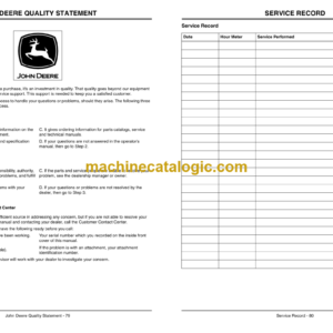 John Deere 2020A and 2030A ProGator Utility Vehicle Operator’s Manual (OMTCU22309)