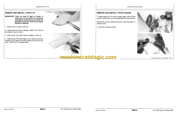 John Deere 690D Excavator and 693D Feller-Buncher Delimber Repair Technical Manual (TM1388)