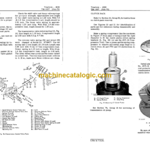 John Deere 4520 Tractors Technical Manual (TM1007)