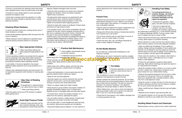 John Deere 2020A and 2030A ProGator Utility Vehicle Operator's Manual (OMTCU22309)