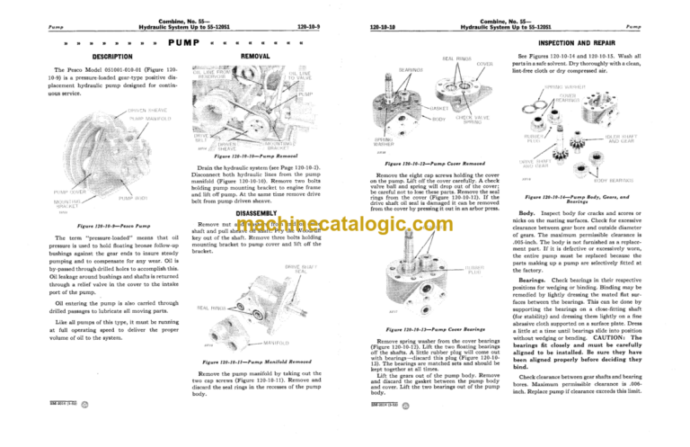 John Deere No. 55 Combine Service Manual (SM2014)
