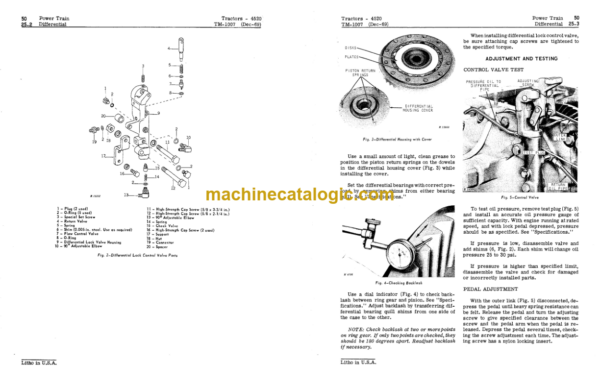 John Deere 4520 Tractors Technical Manual (TM1007)