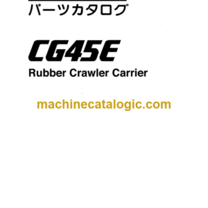 Hitachi CG45E Rubber Crawler Carrier Parts Catalog