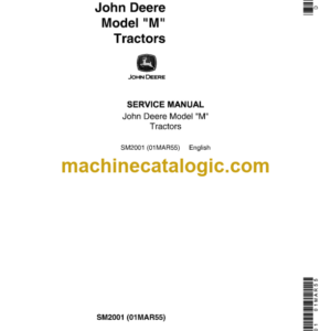 John Deere Model "M" Tractors Service Manual (SM2001)