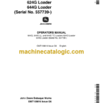 John Deere 544G, 544G LL, and 544G TC Loaders 624G and 644G Loader Operator's Manual (OMT159816)