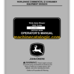 John Deere 1600 Turbo Wide Area Mower Operator's Manual (OMTCU27188)