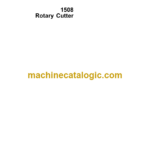 John Deere 1508 Rotary Cutter Operator's Manual (OMW38950)