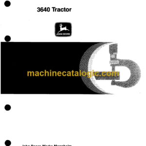 John Deere 3640 Tractor Technical Manual (TM4419)