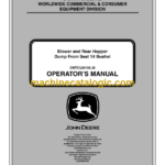 Dump From Seat 14 Bushel Blower and Rear Hopper Operator's Manual (OMTCU29193)
