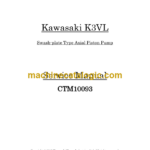 John Deere Kawasaki K3VL Swash plate Type Axial Piston Pump Service Manual (CTM10093)