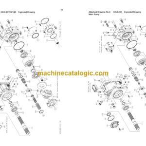 John Deere Kawasaki K3VL Swash plate Type Axial Piston Pump Service Manual (CTM10093)