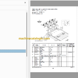 Hitachi ZX120-7 ZX130K-7 Hydraulic Excavator Parts Catalog & Engine Parts Catalog & Equipment Components Parts Catalog