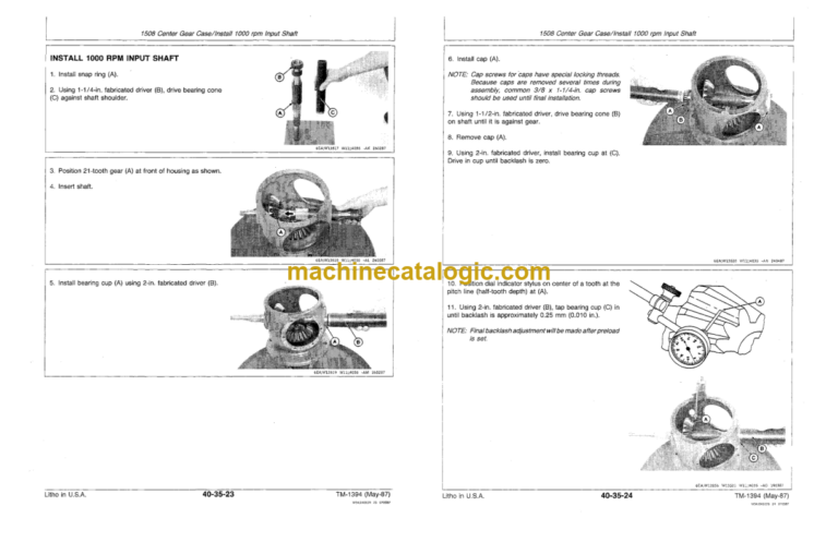 John Deere 3 6 8 & 9 Series Rotary Cutters Technical Manual (TM1394)
