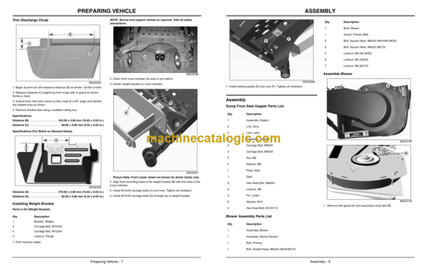 John Deere Dump From Seat 14 Bushel Blower and Rear Hopper Operator's Manual (OMTCU25046)