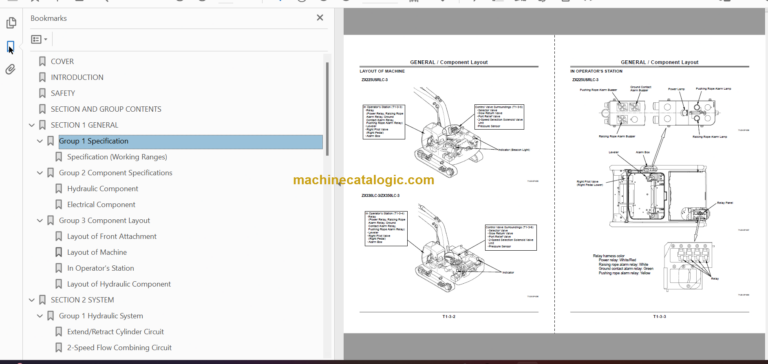 Hitachi ZX225USRLC-3 ZX330LC-3 Rope Operated Telescopic Clampshell Equipped Machine Technical and Workshop Manual