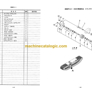 Hitachi CG45E Rubber Crawler Carrier Parts Catalog