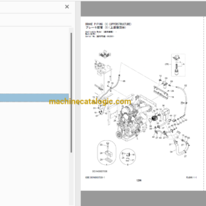 Hitachi ZX125W-6 Wheeled Excavator Parts Catalog & Engine Parts Catalog & Equipment Components Parts Catalog