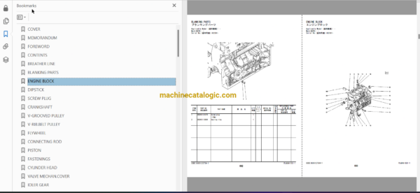 Hitachi ZX125W-6 Wheeled Excavator Parts Catalog & Engine Parts Catalog & Equipment Components Parts Catalog