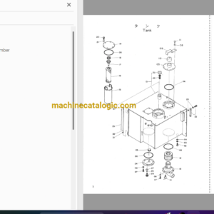 Hitachi UH035 UH041 Hydraulic Excavator Parts Catalog & Equipment Components Parts Catalog