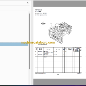 Hitachi ZX130-6 Hydraulic Excavator Parts Catalog & Equipment Components Parts Catalog